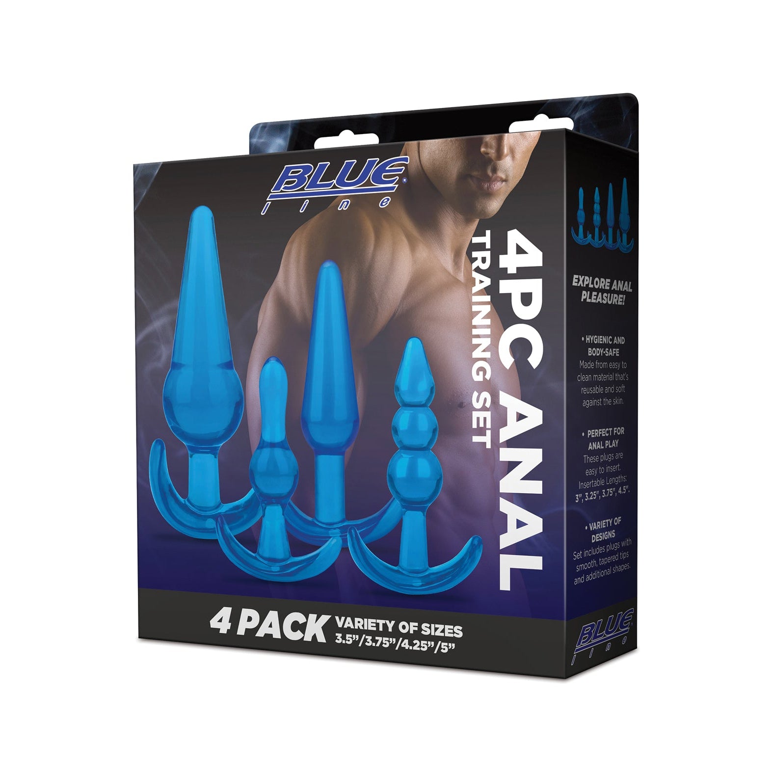 Blue Line C & B 4 pc Anal Training Set Adam's Toy Box Blue Line C & B 4 pc Anal Training Set Adam's Toy Box