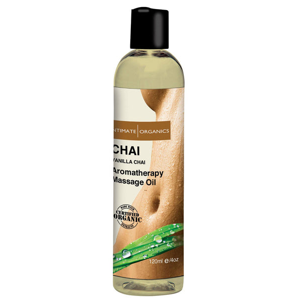 Intimate Earth Chai Massage Oil - 120 ml Vanilla & Chai