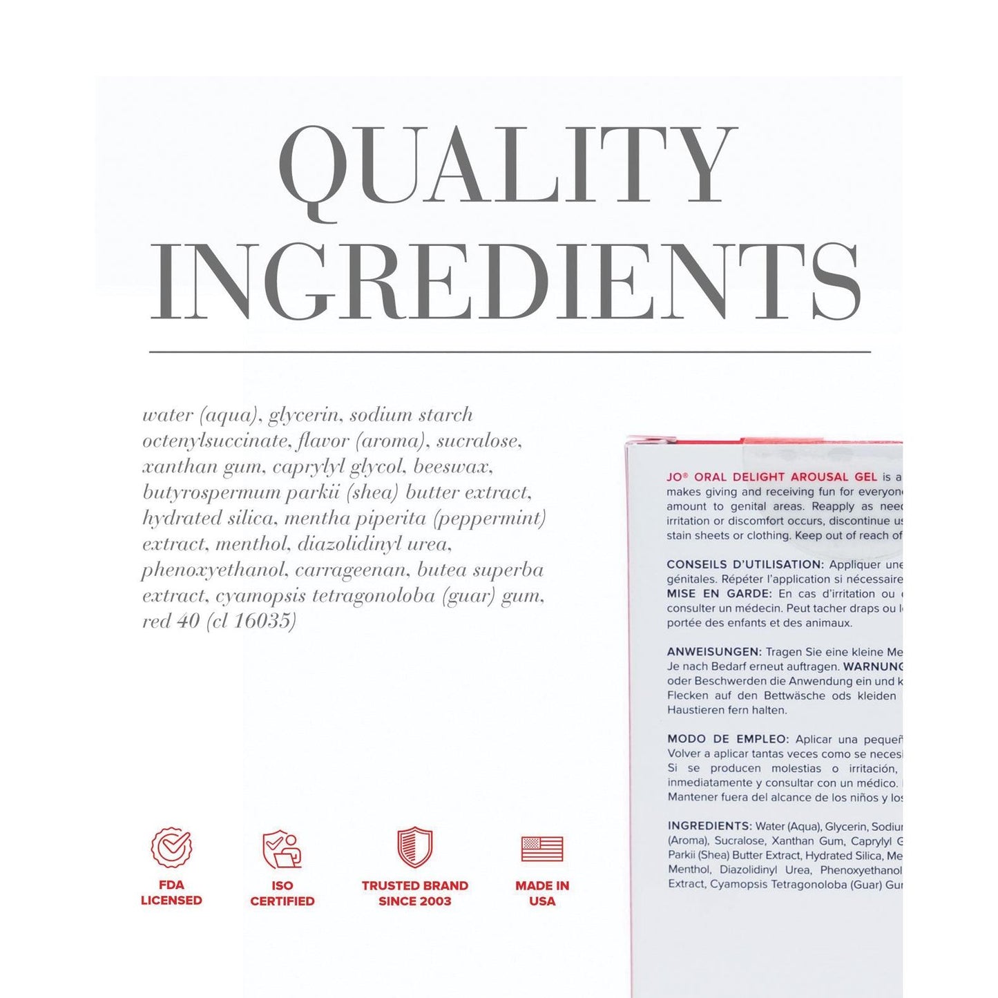 JO Oral Delight - Strawberry Stimulant 1 oz