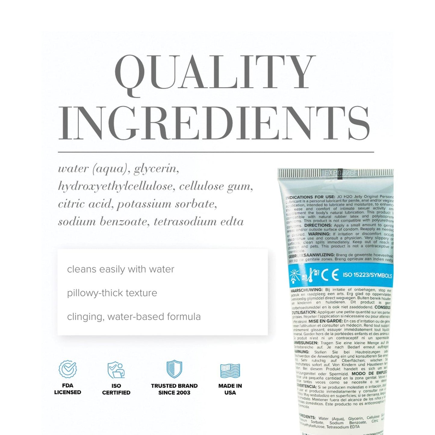 JO H2O Jelly - Original Lubricant