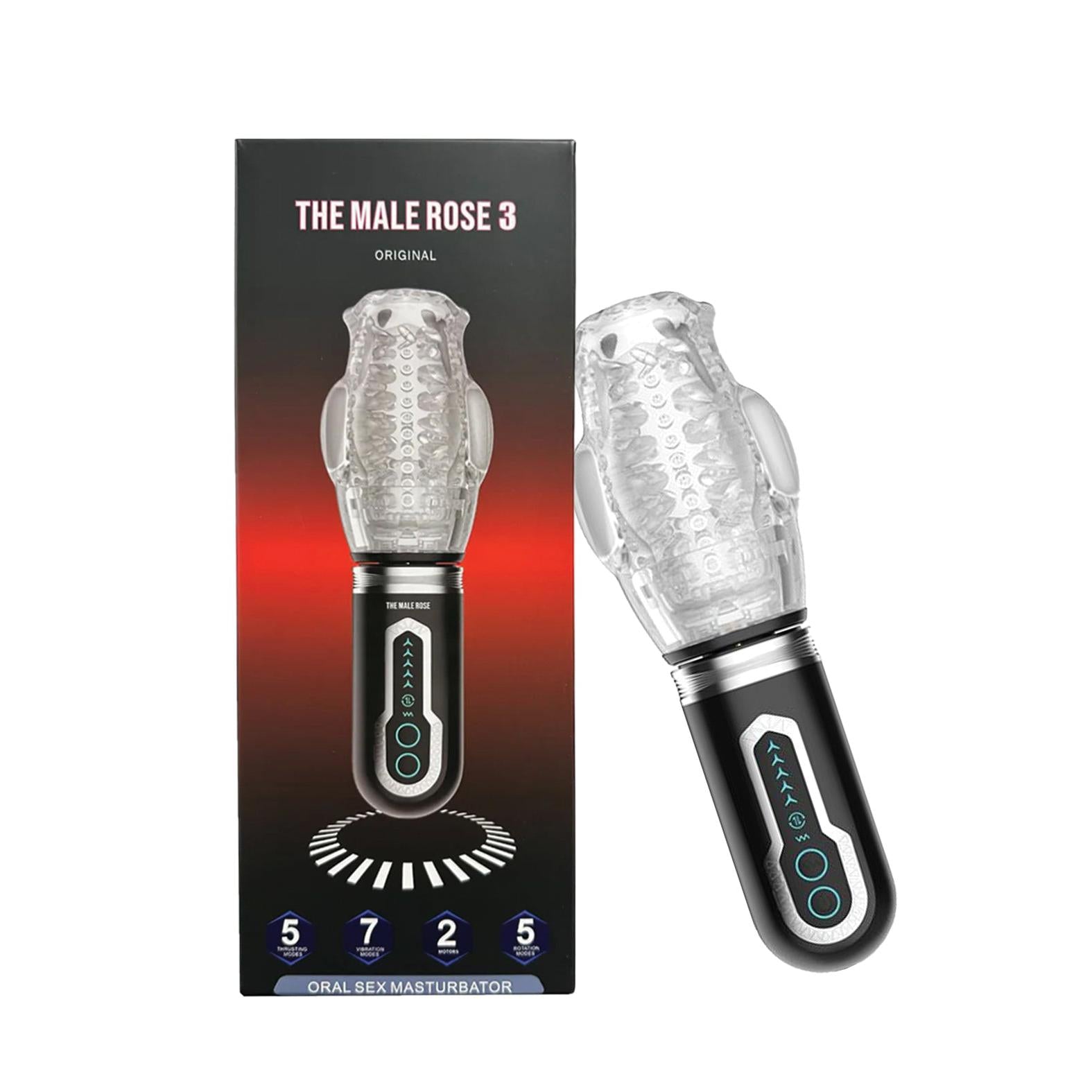 The Male Rose 3 Thrusting, Rotating & Vibrating Oral Sex Masturbator Adam's Toy Box The Male Rose 3 Thrusting, Rotating & Vibrating Oral Sex Masturbator Adam's Toy Box