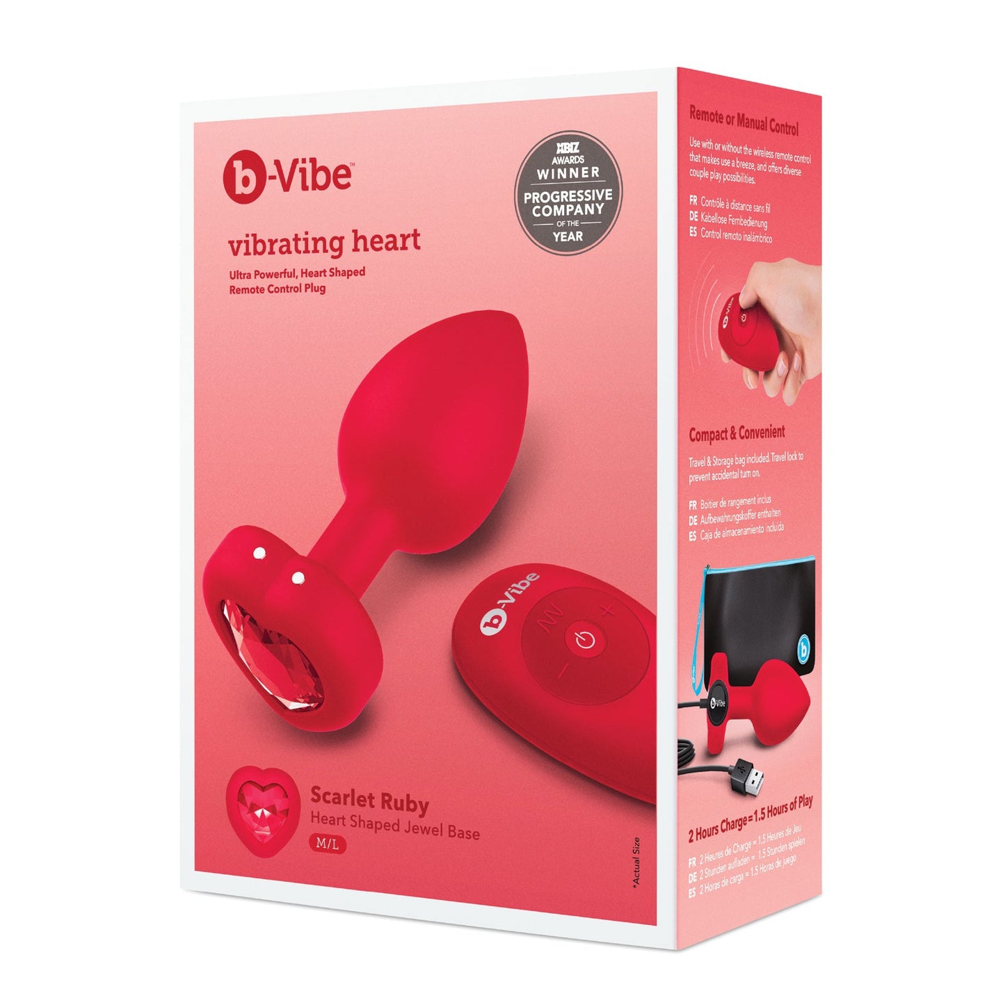 b-Vibe Vibrating Heart Plug