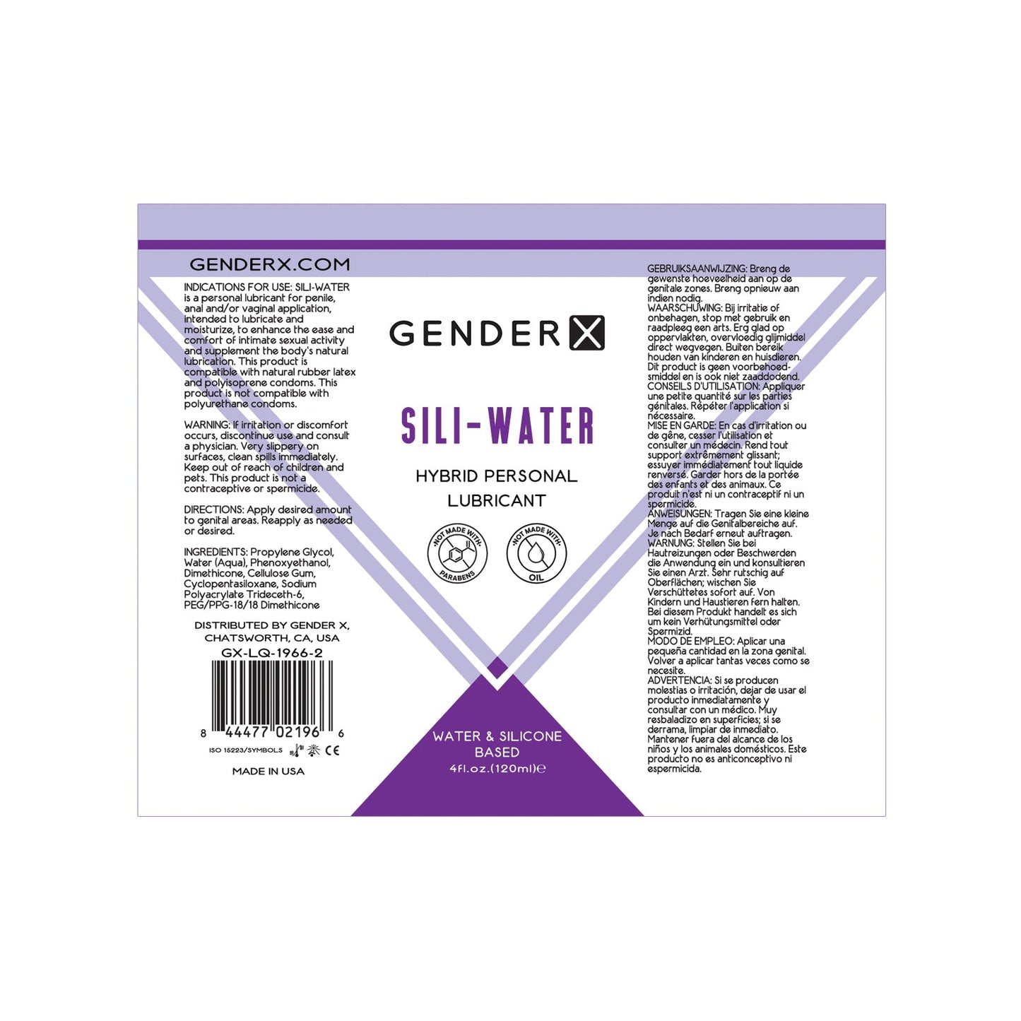 Gender X Sili-Water