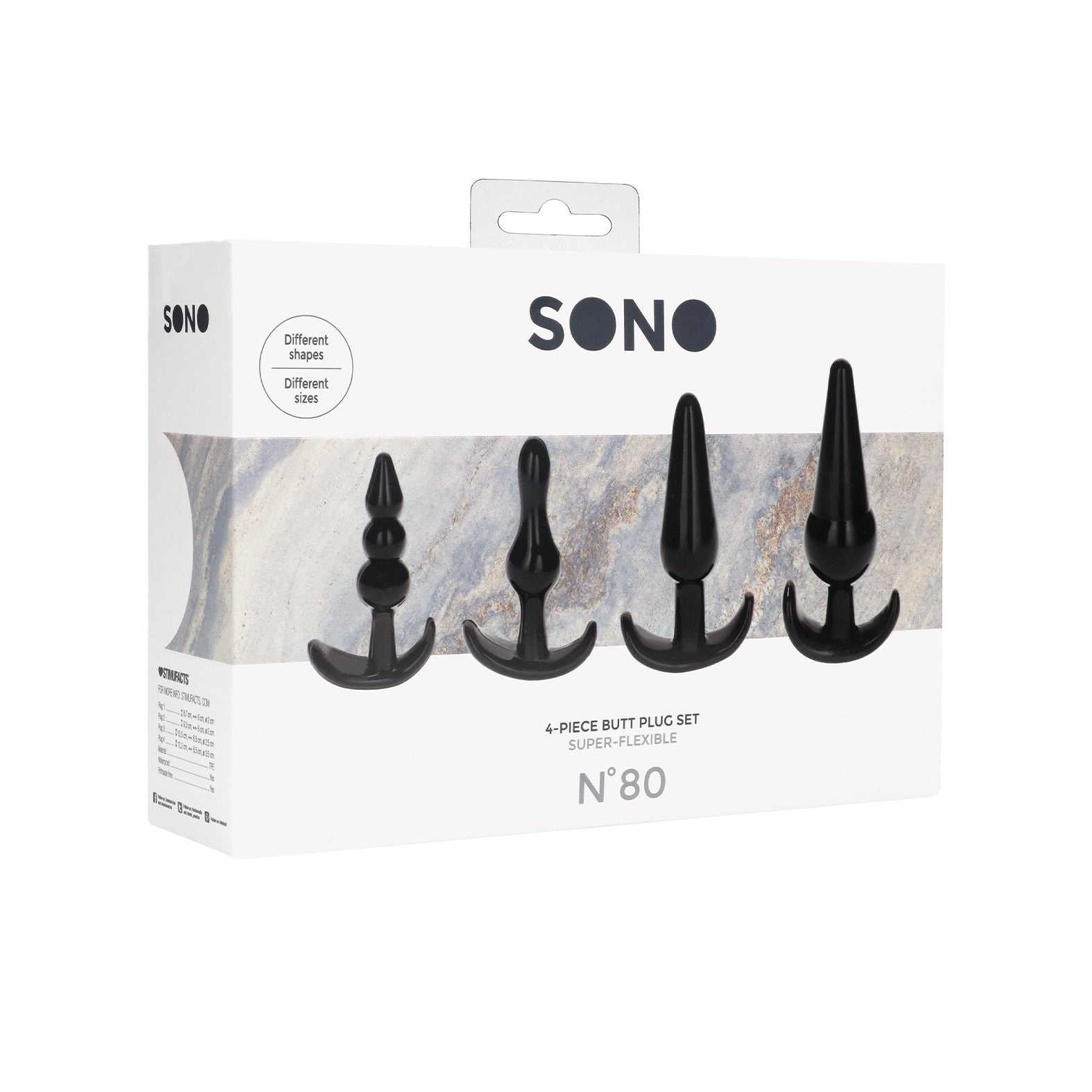 Shots Sono No. 8 Butt Plug - Set of 4 Adam's Toy Box Shots Sono No. 8 Butt Plug - Set of 4 Adam's Toy Box