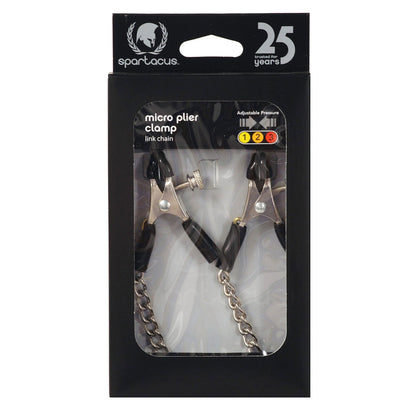 Adjustable Micro Plier Nipple Clamps w/Link Chain
