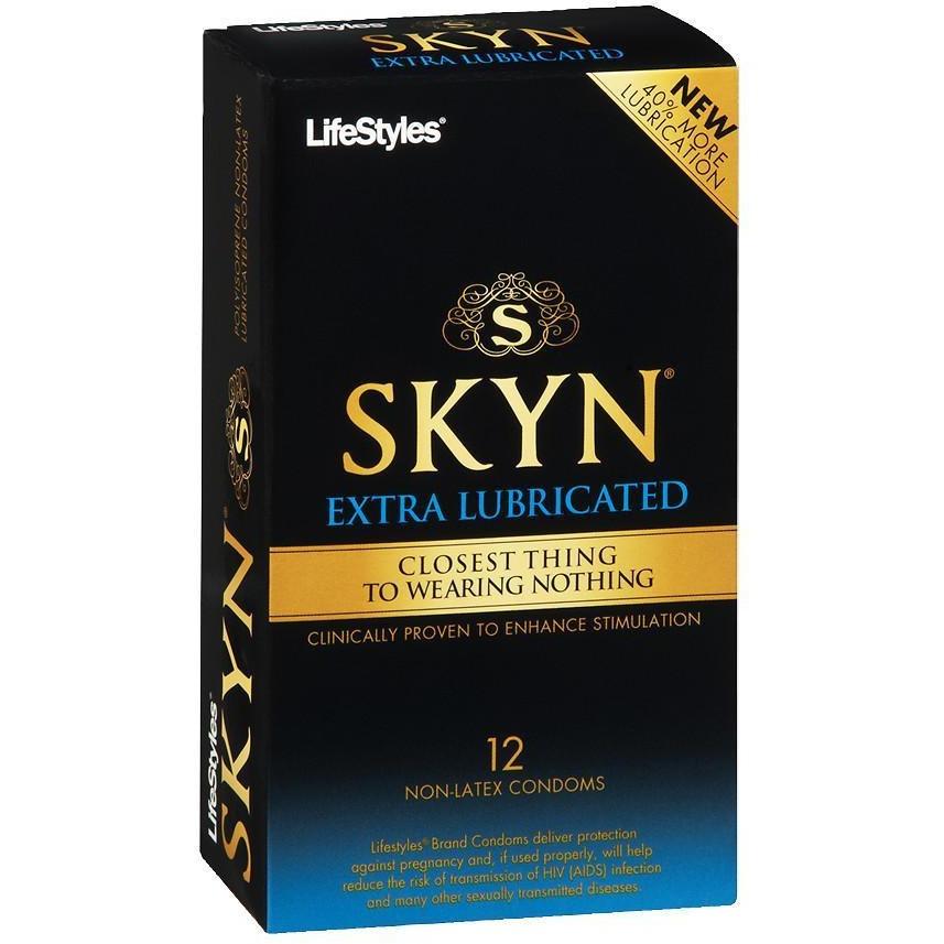 Shop Lifestyles SKYN Extra Lubricated Condoms - Box of 12 | Classic Adam's Toy Box Shop Lifestyles SKYN Extra Lubricated Condoms - Box of 12 | Classic Adam's Toy Box