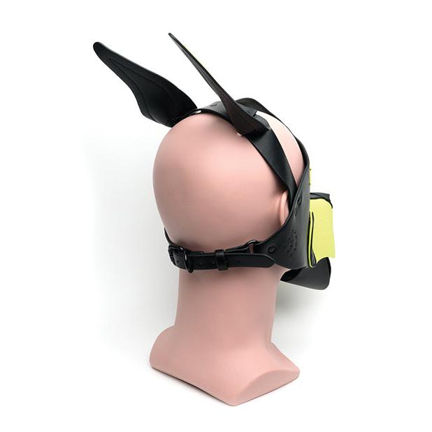 665 Playful Pup Hood - O/S Black/Yellow