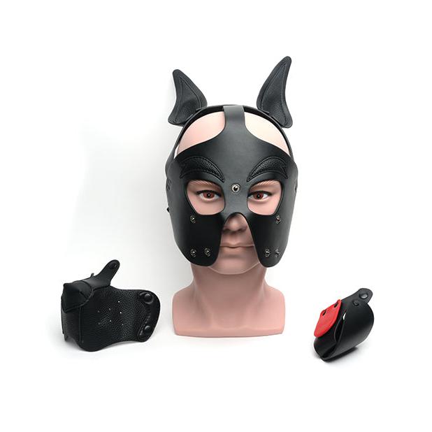 665 Playful Pup Hood - O/S Black