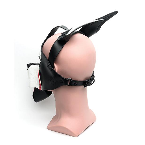 665 Playful Pup Hood - O/S Black/Red/White