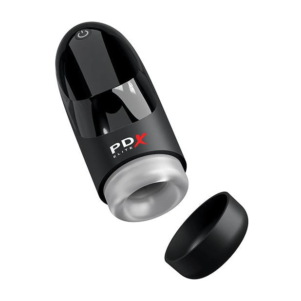 PDX Elite Hydrogasm Vibrating Stroker - Frosted/Black