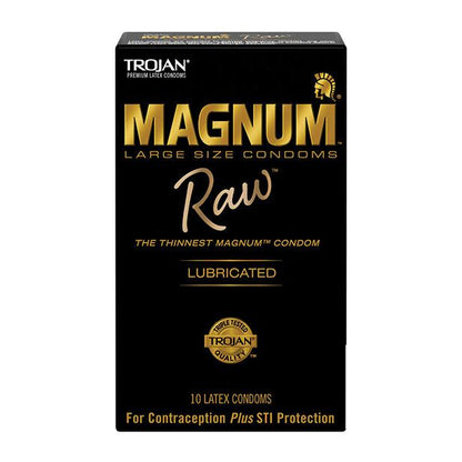 Trojan Magnum Raw Condoms - Pack of 10