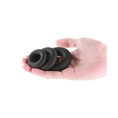 Renegade Fireman Cock Rings - Pack of 3 Black