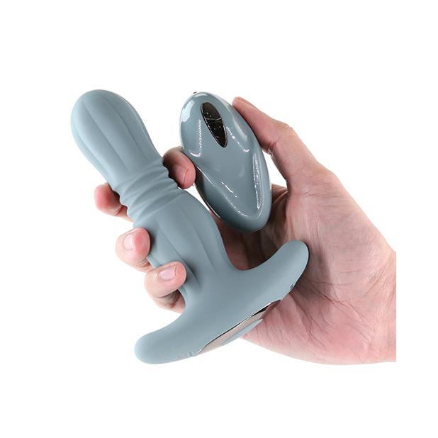 Renegade Gemini Anal Plug Vibrator w/Remote - Gray