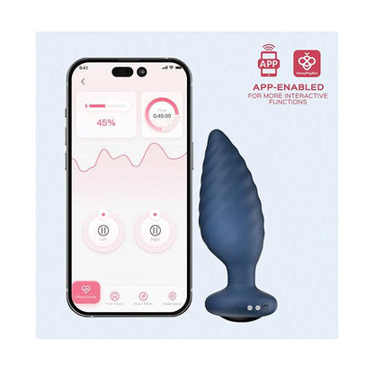 Noah App-Controlled Rotating Butt Plug - Navy Blue