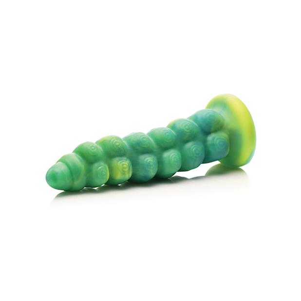 Creature Cocks Squirmer Thrusting &amp; Vibrating Silicone Dildo w/Remote Control - Multi Color