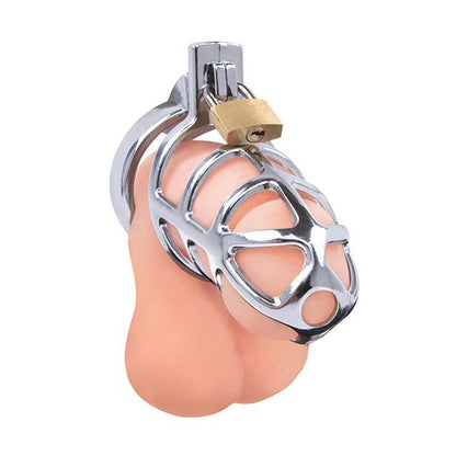 Lockmaster 3.75&quot; Stainless Steel Prisoner Cock Cage - Silver