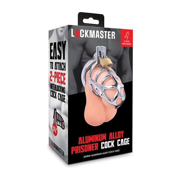 Lockmaster 3.75&quot; Stainless Steel Prisoner Cock Cage - Silver