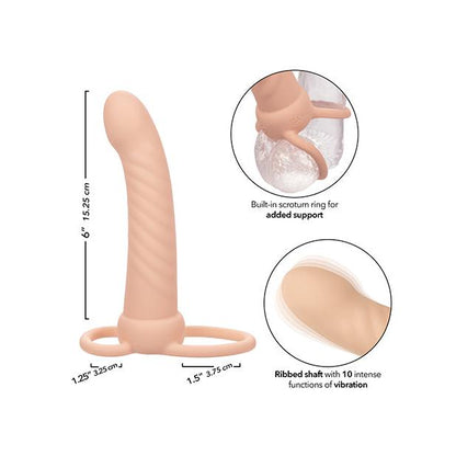 Performance Maxx Rechargeable Ribbed Dual Penetrator - Ivory