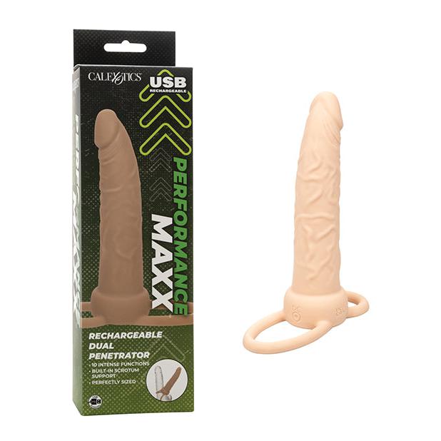 Performance Maxx Rechargeable Dual Penetrator - Ivory