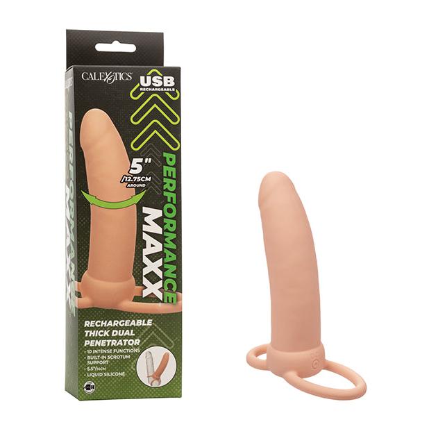 Performance Maxx Rechargeable Thick Dual Penetrator - Ivory