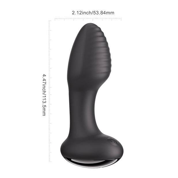 Frenzy Rotating Butt Plug - Black