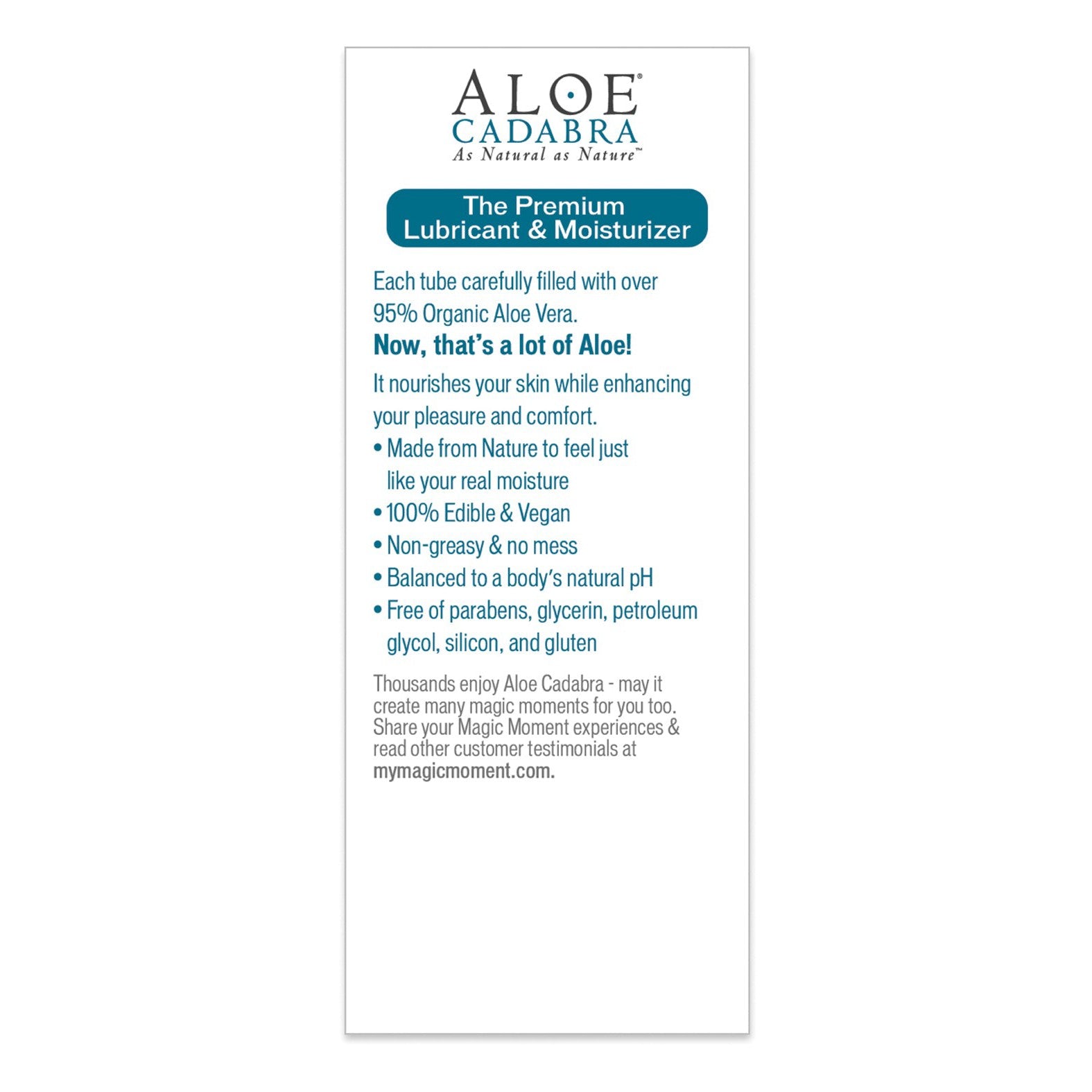 Aloe Cadabra Organic Lubricant Adam's Toy Box Aloe Cadabra Organic Lubricant Adam's Toy Box