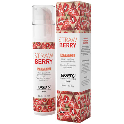 EXSENS of Paris Warming Massage Oil - Strawberry