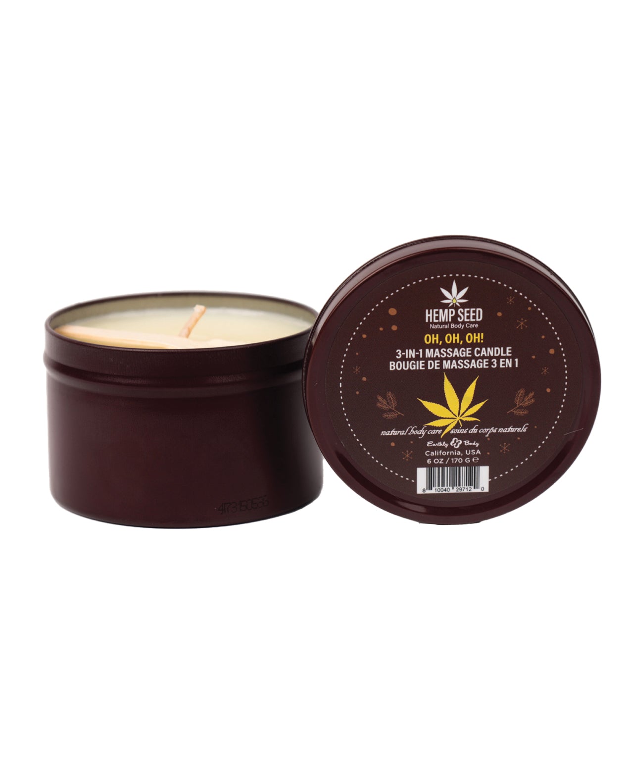 Earthly Body Holiday 3 in 1 Massage Candle