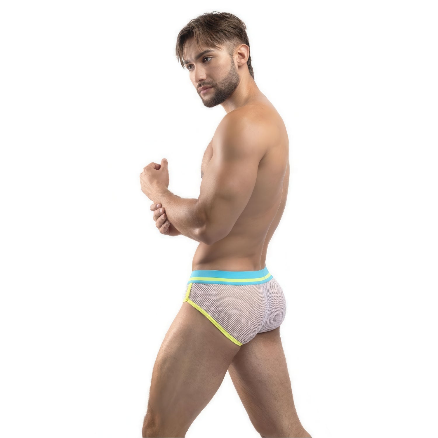 MESH BRIEFS | Twisted Teal S(28-30)