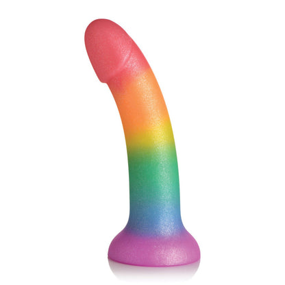 Curve Toys Simply Sweet 6.5" Phallic Rainbow Dildo