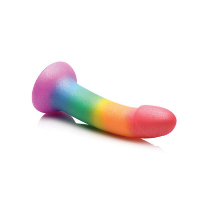 Curve Toys Simply Sweet 6.5" Phallic Rainbow Dildo