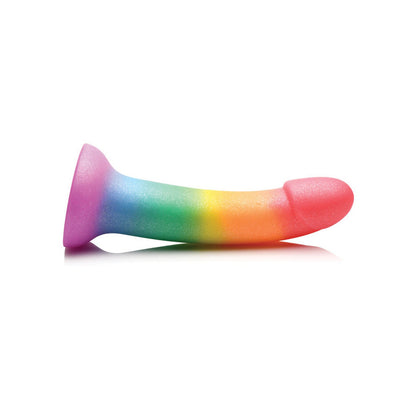 Curve Toys Simply Sweet 6.5" Phallic Rainbow Dildo