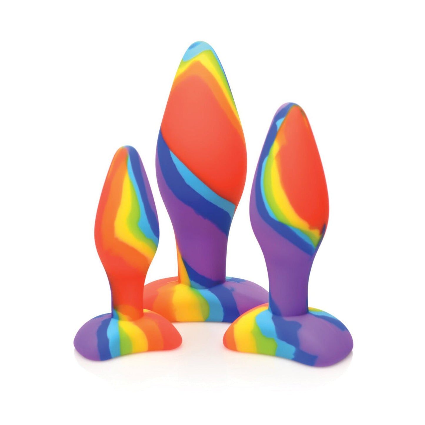 Curve Toys Set de plug anal de silicona Simply Sweet Rainbow