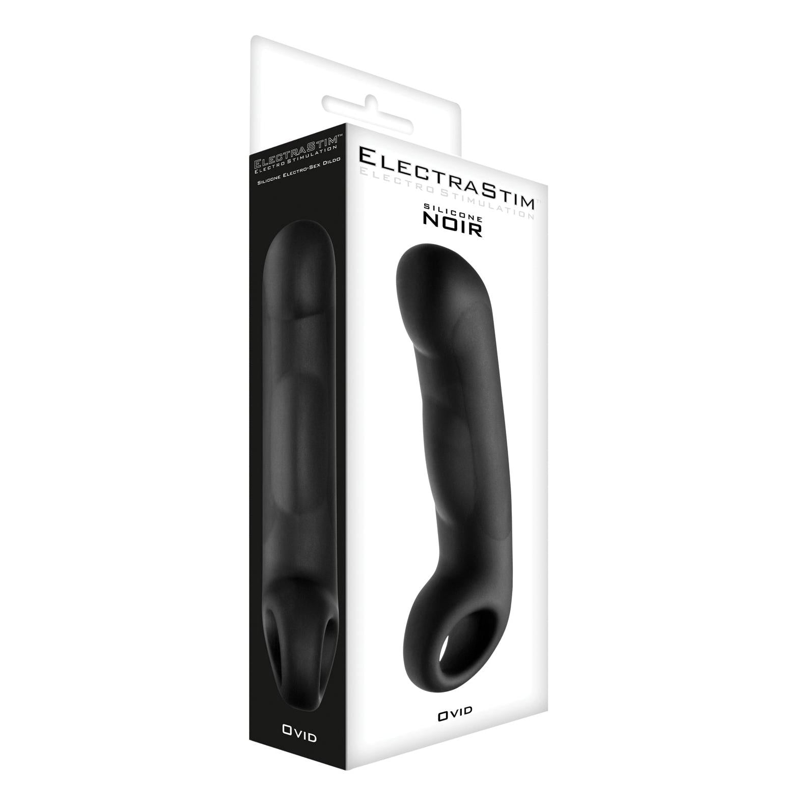 ElectraStim Ovid Silicone Noir Dildo Adam's Toy Box ElectraStim Ovid Silicone Noir Dildo Adam's Toy Box
