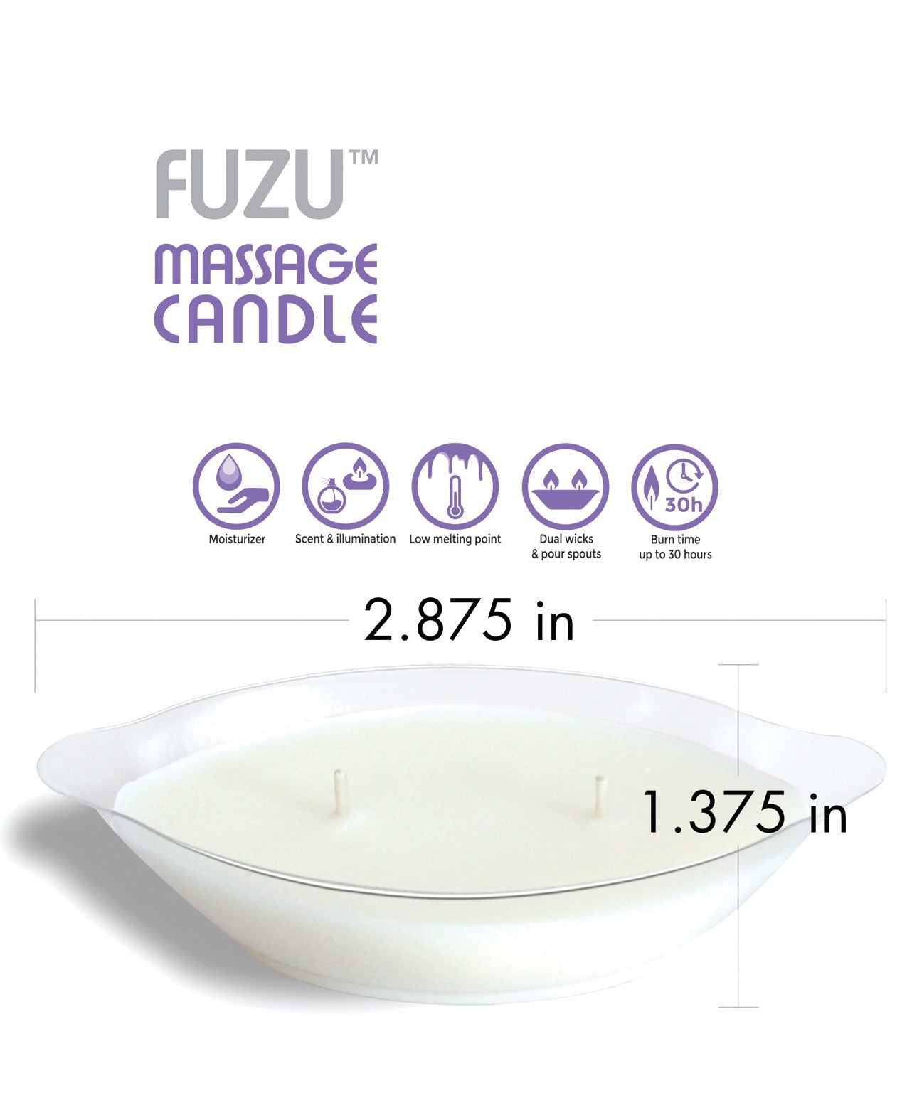 Fuzu Massage Candle - 4 oz Lavender Mist