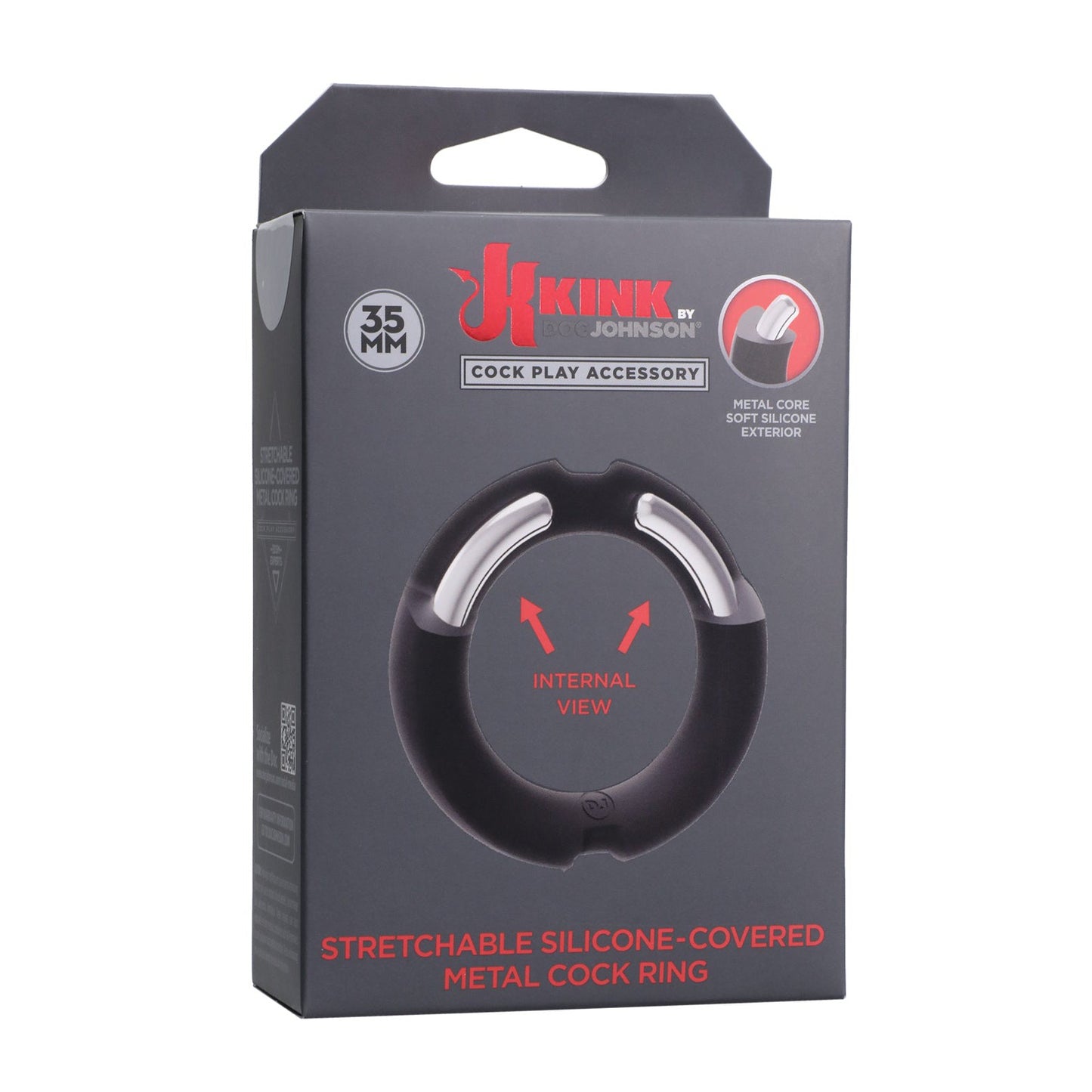 Merci Hybrid Silicone Covered Metal Cock Ring