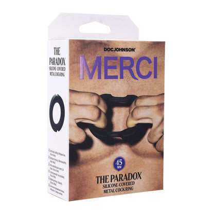 Merci Hybrid Silicone Covered Metal Cock Ring