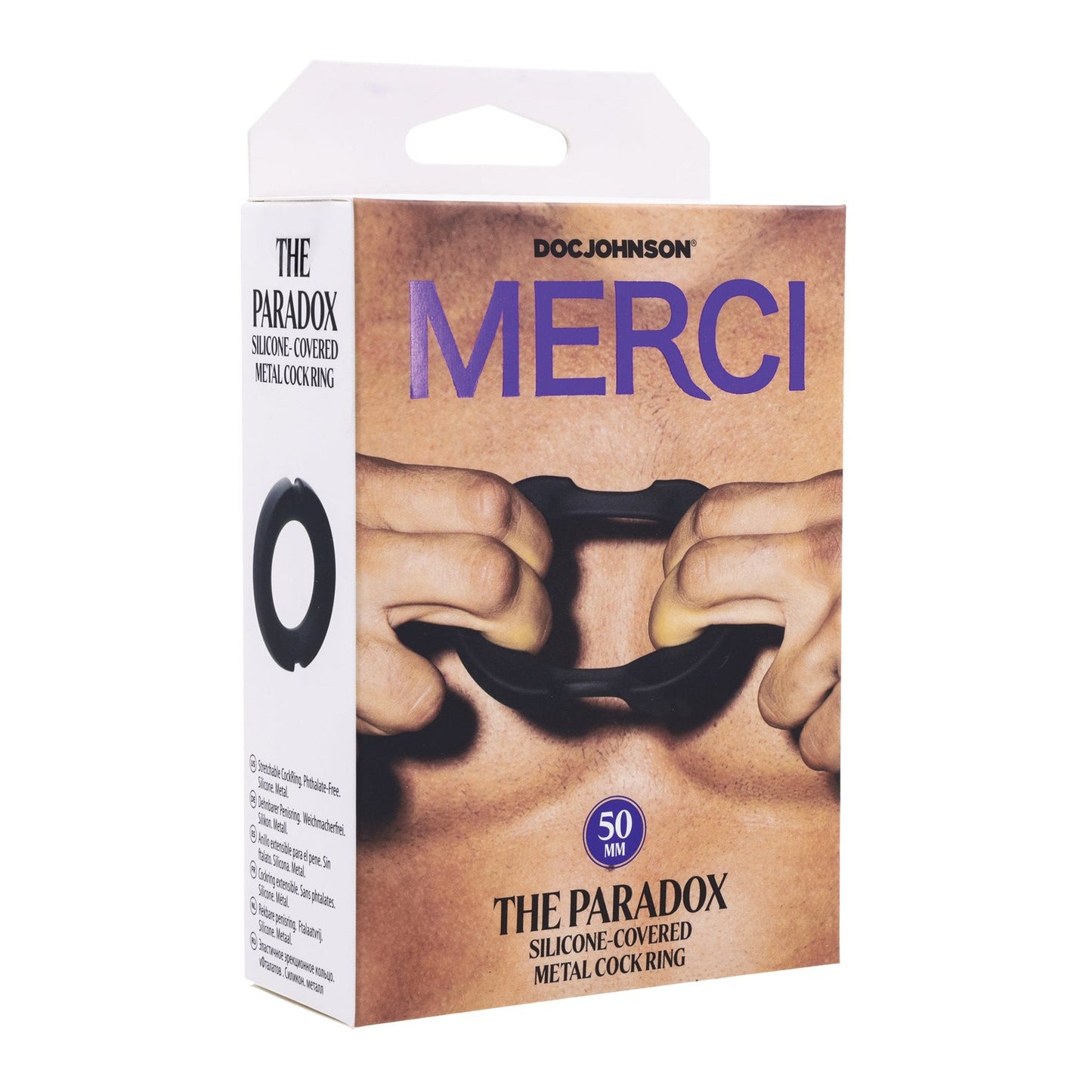 Merci Hybrid Silicone Covered Metal Cock Ring