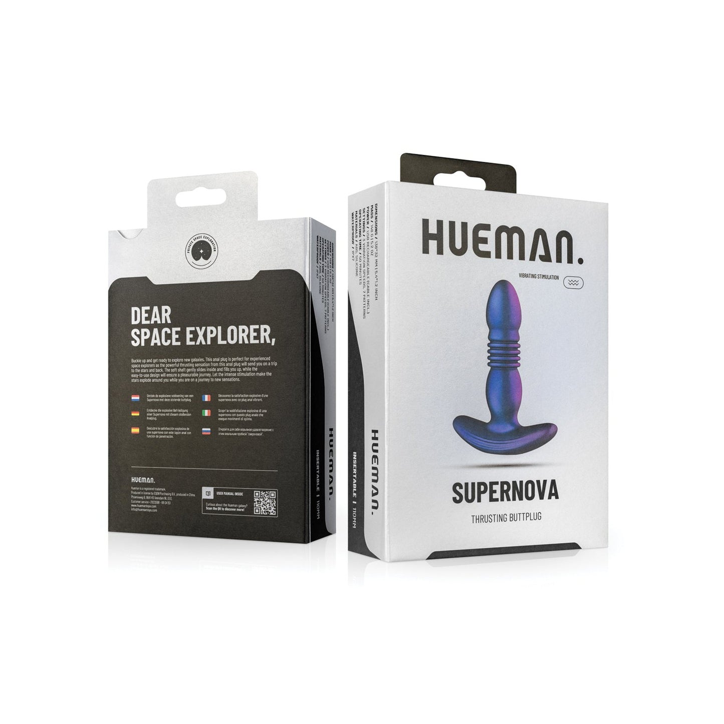 Plug anal à poussée Hueman Supernova