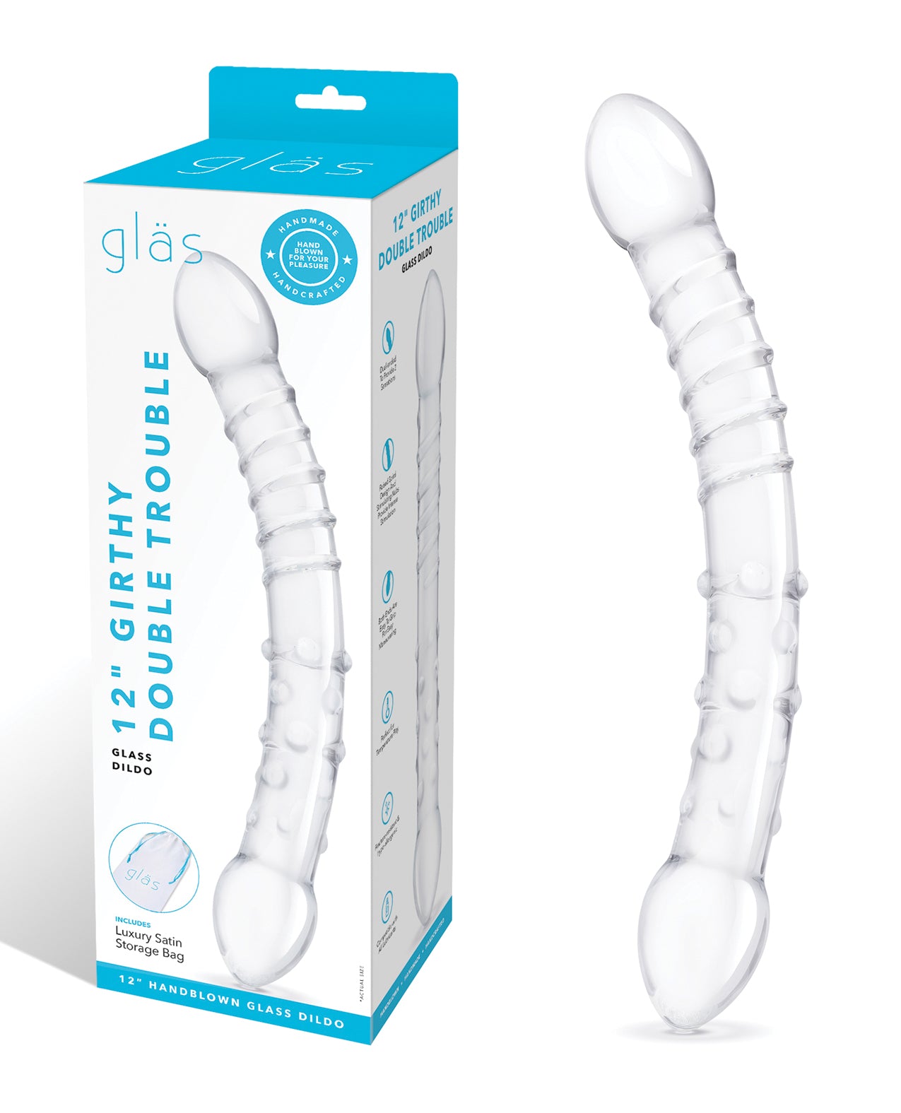 Glas Double Trouble Dildo