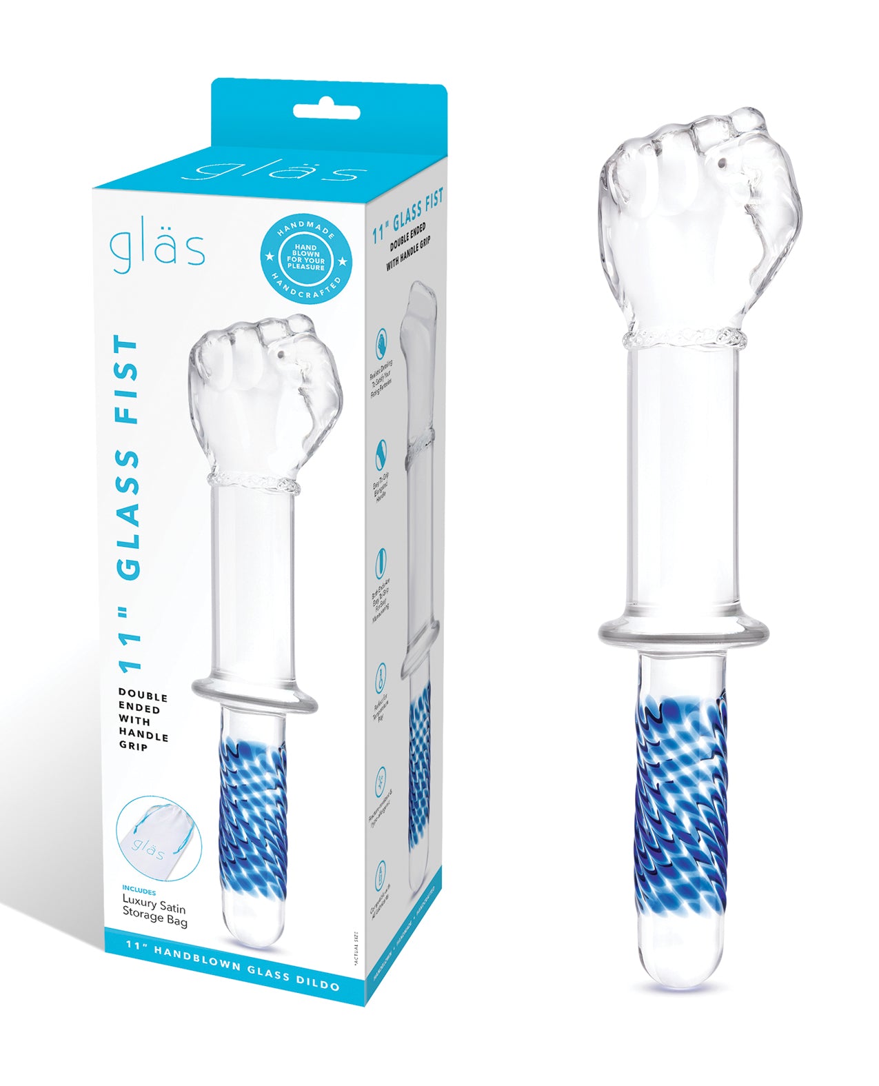 Glas Fist Double Ended with Handle Grip