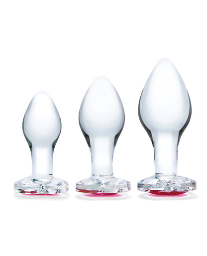 Glas Heart Jewel Glass Anal Training Kit