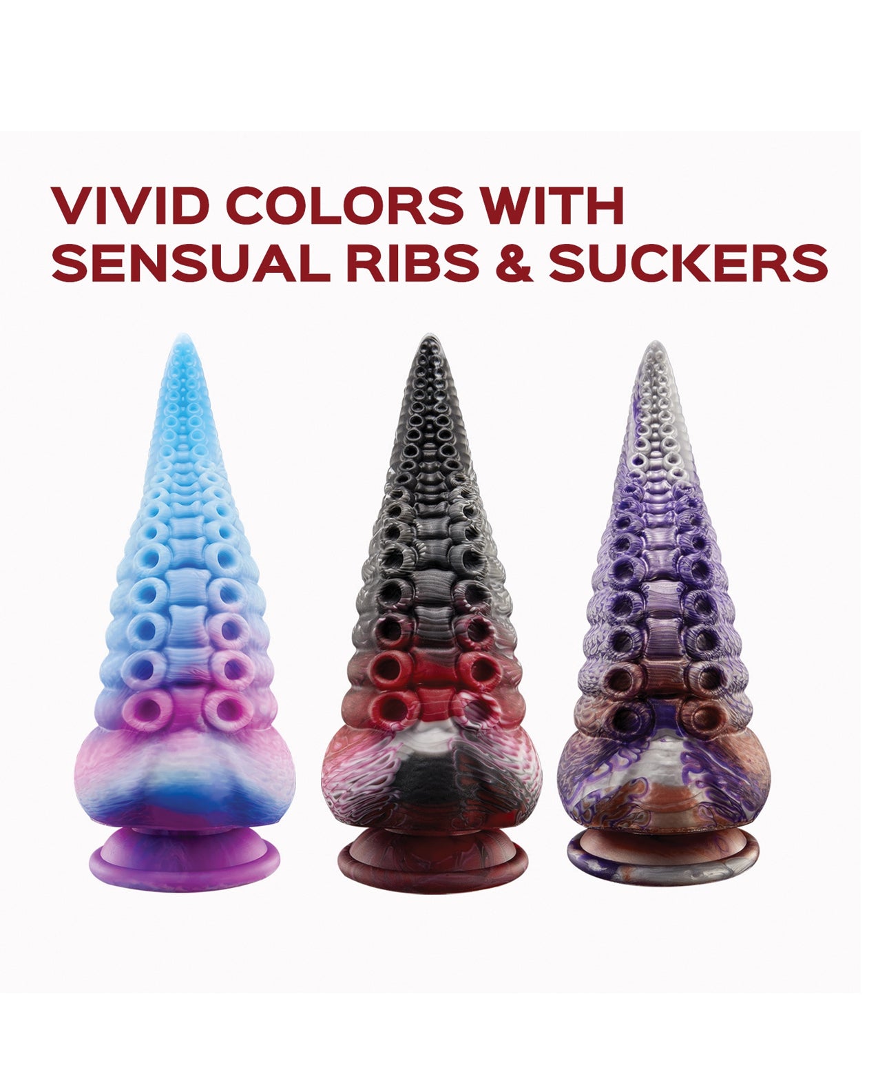 Lava Tentacle Shape Suction Cup Dildo