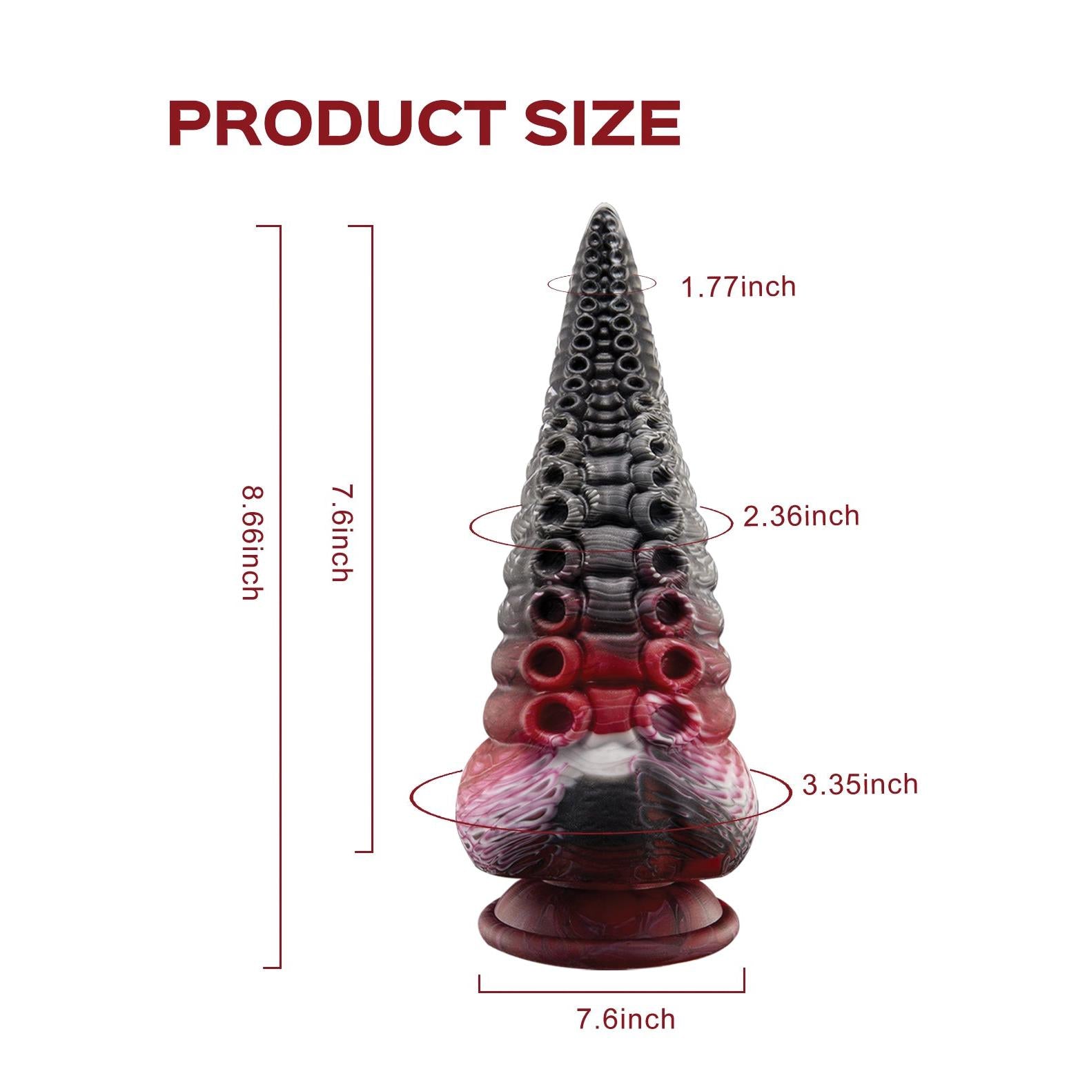 Lava Tentacle Shape Suction Cup Dildo