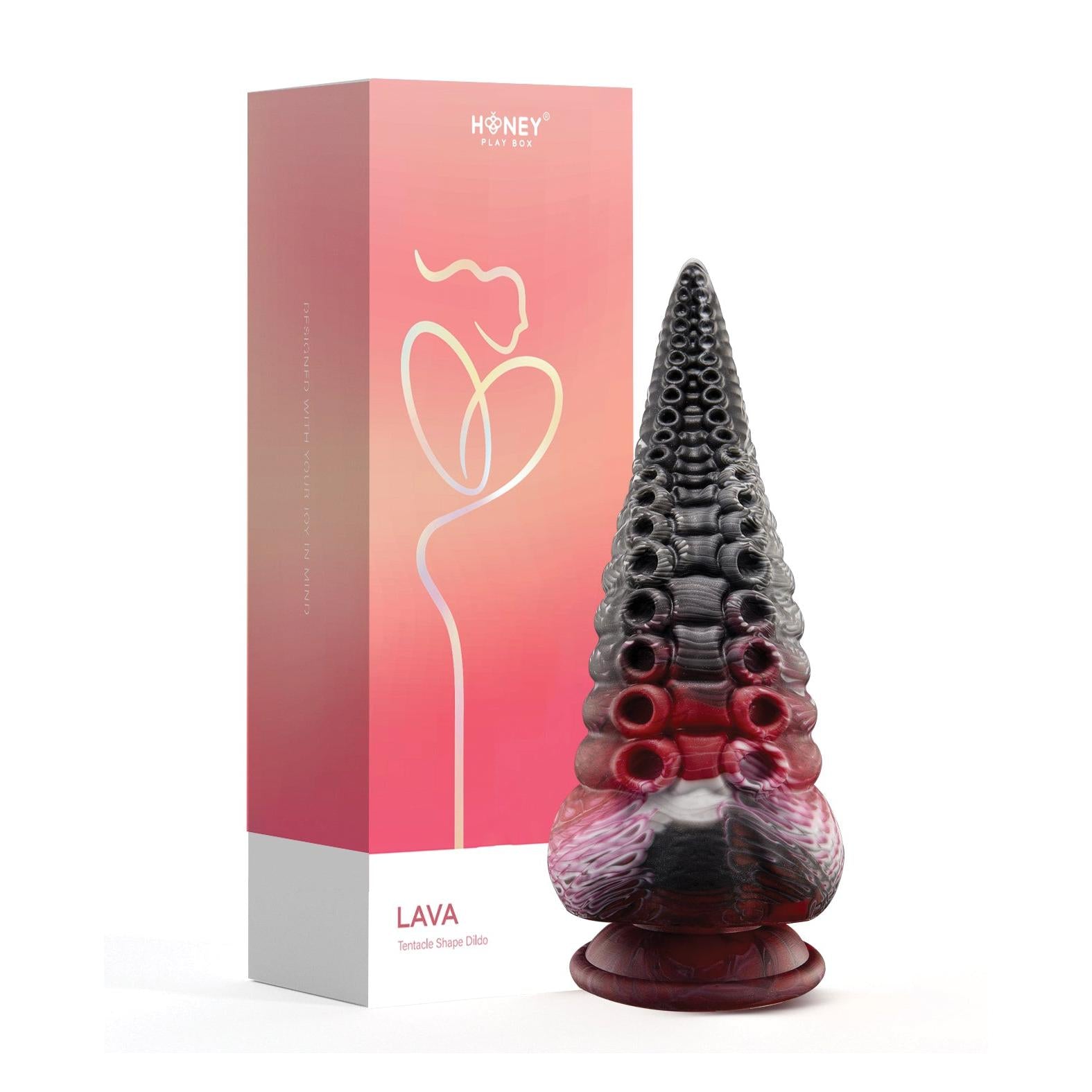 Lava Tentacle Shape Suction Cup Dildo