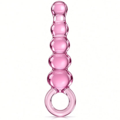 Glas Quintessence Beaded Glass Anal Slider - Adam's Toy Box