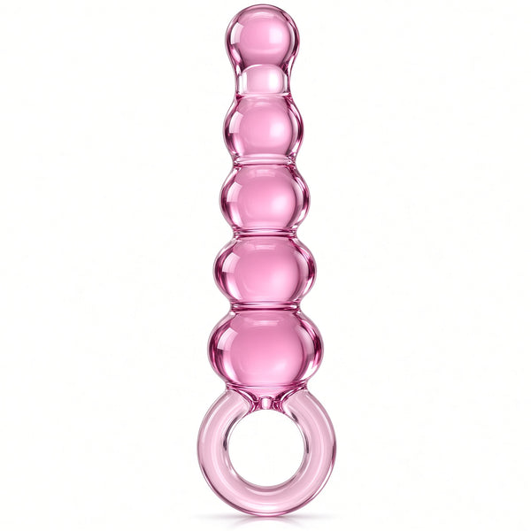 Glas Quintessence Beaded Glass Anal Slider - Adam's Toy Box
