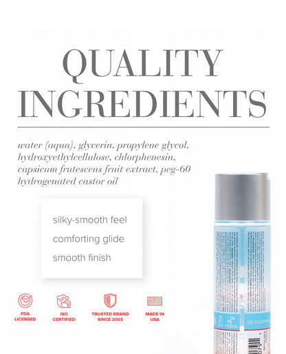 JO H2O - Warming Lubricant 4 oz