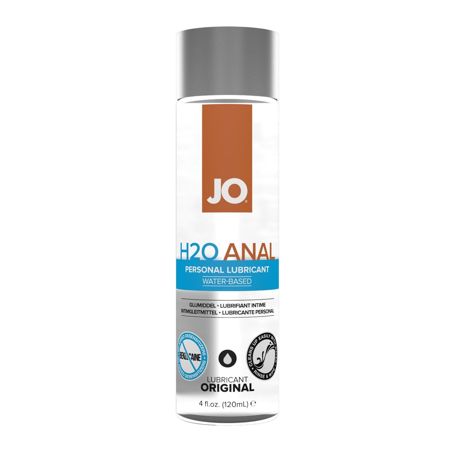 JO H2O Anal - Original Lubricant 4 oz