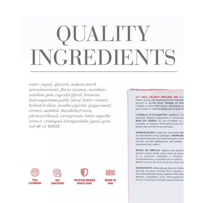 JO Oral Delight - Strawberry Stimulant 1 oz